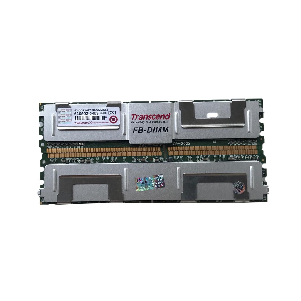 Transcend Memory 4GB (สำหรับเซริฟเวอร์เท่านั้น) DDR2 667MHZ PC2 5300 Fb-dimm, Ecc Fully-buffered, Server มือ2