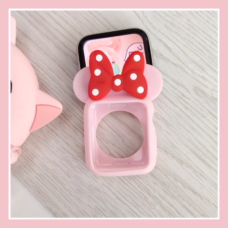 พร้อมส่ง เคสนาฬิกา มิคกี้ มินนี่  ใช้ได้กับ Smart Watch 6 4 5 3 2 1 Se และ รุ่น K7Pro X7 X8Max IW9 ขนาด 38 40 42 44