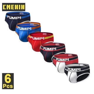 Cmenin Pump กางเกงชั้นใน ผ้าฝ้าย เซ็กซี่ แห้งเร็ว สําหรับผู้ชาย (6) 6 ชิ้น