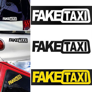 ♪ สติกเกอร์รถยนต์ FAKE TAXI Drifting Sign Race Auto Decoration