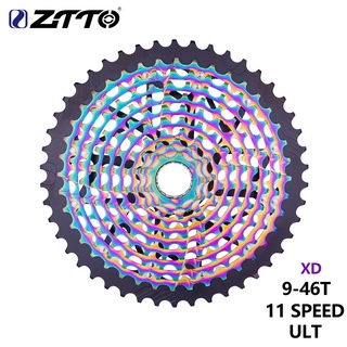 Ztto ตลับเทปคาสเซ็ต 11 ความเร็ว XD 9-46T สีรุ้ง น้ําหนักเบา ทนทาน Ultimate11s Freewheel 9-46