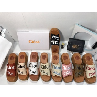 2022 Autumn and Winter New Womens Thick Soled Slippers Outdoor Flat Soled High-heeled Sandals Chloe