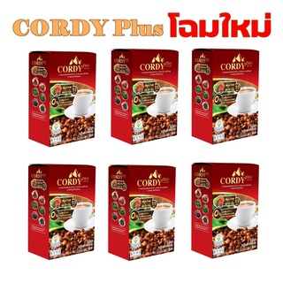 กาแฟ Cordy Plus กาแฟ คอดี้พลัส [โฉมใหม่ 6 กล่อง] [10 ซอง/กล่อง] กาแฟผสมถั่งเฉ้า กาแฟอาจารย์วิโรจน์ บำรุงร่างกาย