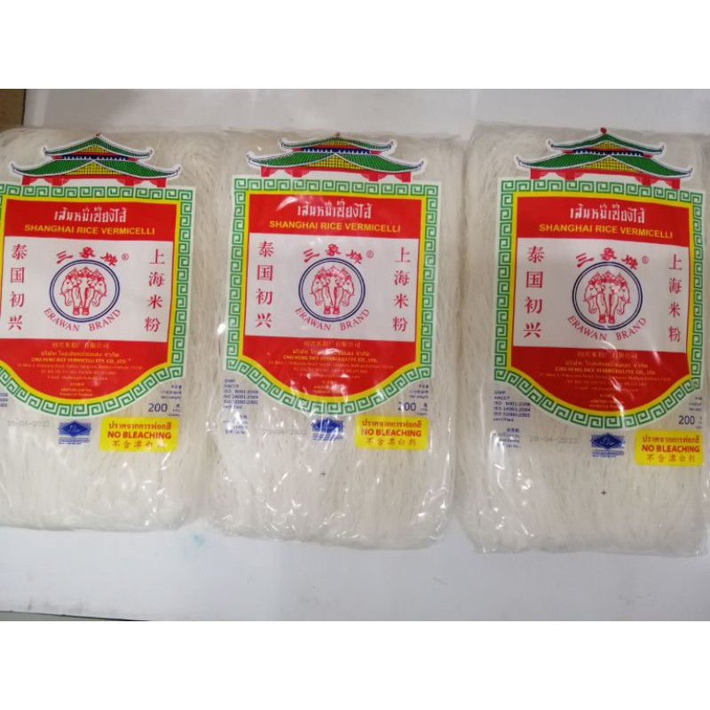 เส้นหมี่เซี่ยงไฮ้​ ตราเอราวัณ​ (ช้างสามเศียร)​ ยกกล่อง