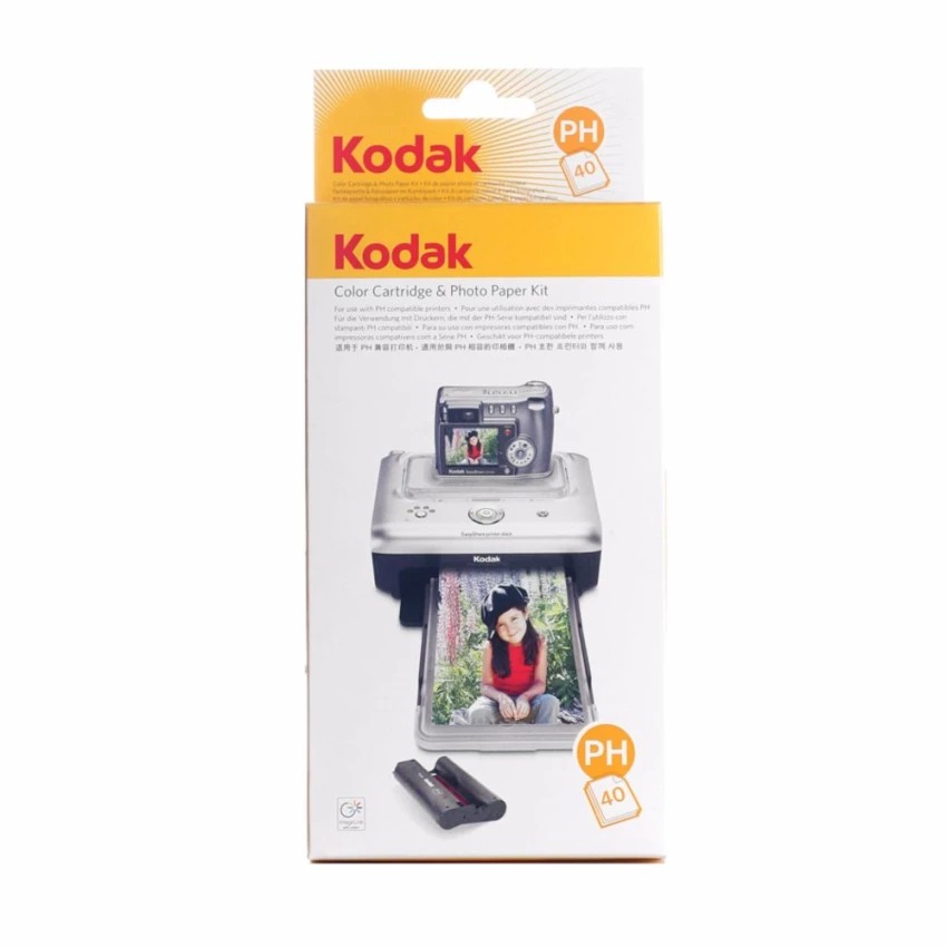 Kodak PH-40 EasyShare Printer Dock Color Cartridge & Photo Paper