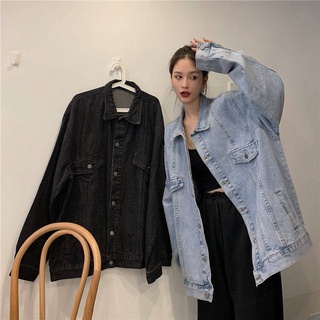 NEW เสื้อผ้าสาวอวบ plus size Korean style denim jacket