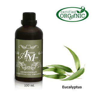 Aroma&amp;More  Eucalyptus Certified Organic 100% / น้ำมันหอมระเหยยูคาลิปตัส 100% ออร์แกนิค, เนปาล / Nepal  100ML