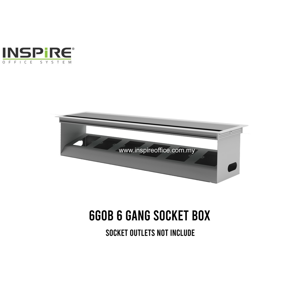 OKKO 6GOB FLPPER BOX SOCKET BOX พร้อมซ็อกเก็ต GANGS 6 อัน HOLES