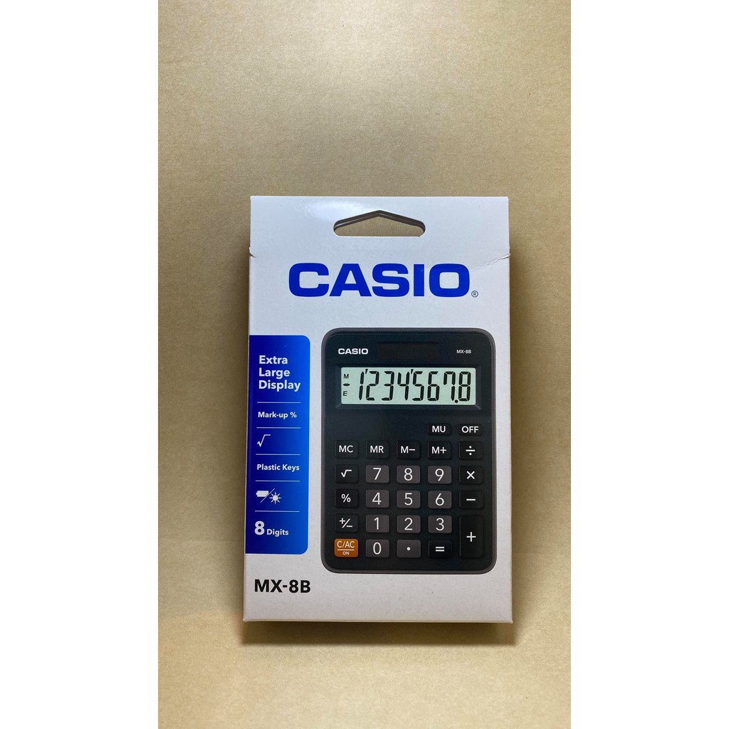 เครื่องคิดเลข Casio MX-8B / MX-12B  ของแท้100% รับประกัน 2 ปี