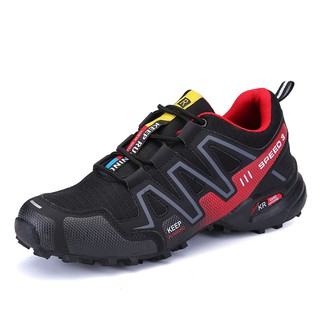 Sports Shoes Men Hiking Shoes Solomon Trekking men Running Shoes รองเท้าผ้าใบระบายอากาศได้ดี 39-46 48 สำหรับผู้ชาย