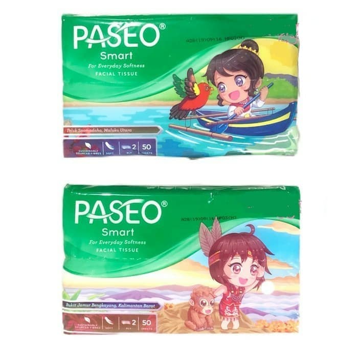 SMART Travel Pack Tissue Paseio 2 ชั้น 50s