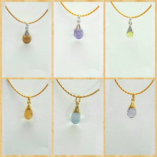 จี้เงินแท้ Augusty พลอยเนื้ออ่อนแท้ อเมทิสต์ (Amethyst) พลอยสีม่วง