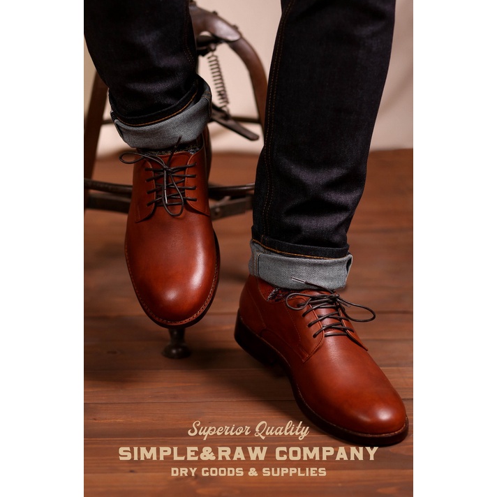 Simple&amp;Raw - SH301 Woodstock Derby shoes (Red)