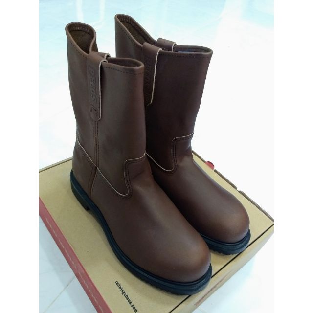 รองเท้าบูทหนังเซฟตี้ Red wing หัวเหล็ก รุ่น 8242 (บูทสูง) เบอร์ 9.5 US (42.5 EU)