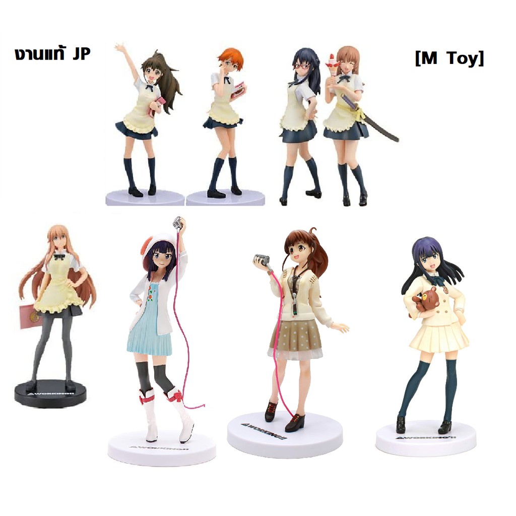 ฟิกเกอร์แท้ JP มือ1  Sega - Working!! - EX Figure - Inami Mahiru , Yamada Aoi ,Taneshima Popura, May