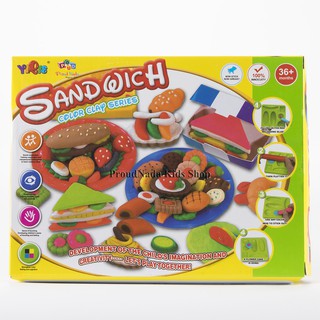 ProudNada Toys ของเล่นแป้งโดว์แซนวิช YIQIS SAND WICH COLOR CLAY SERIES NO.5804-B