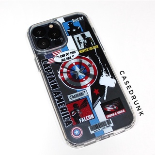 🔥🇹🇭(Hybrid) Impact Case Captain เคสสำหรับไอโฟน 13Promax 13Pro 13 12Promax 12Pro/12 11Promax 11 XR XS 7Plus/8Plus