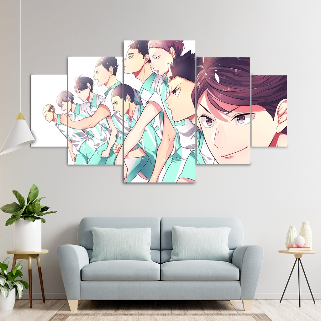 HAIKYUU AOBA JOHSAI อะนิเมะไม้ซ้อนโปสเตอร์ตกแต่งผนัง