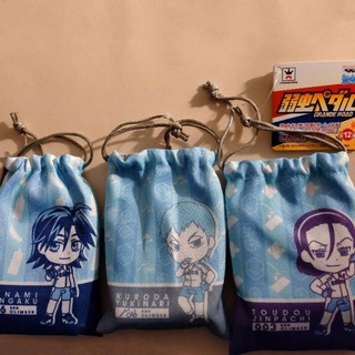 NWT RARE YOWAMUSHI PEDAL ANIME JAPAN Tote Bag กระเป๋าผ้า อนิเมะ โอตาคุน่องเหล็ก กระเป๋าหูรูด การ์ตูน โทโดว มานามิ คุโรดะ