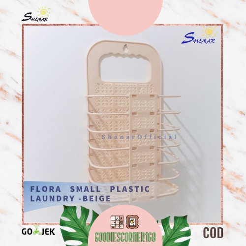 SHENAR LAUNDRY BAG FLORA SMALL LAUNDRY BASKET MINIMALIST BASKET HANGING CLOTHES BASKET FOLDABLE LAUN
