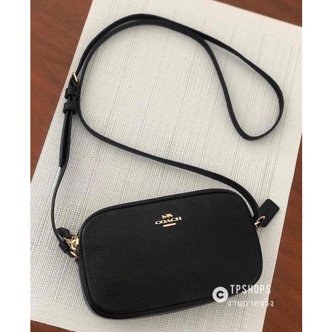 หนังแท้💯🎖CROSSBODY 2 zip สะพายข้าง2ซิป C Coach ทรงกล่อง โค้ช2ซิป กระเป๋าโค้ช รหัส T2