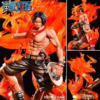 Figure ฟิกเกอร์ Model JM Studio By Singularity One Piece วันพีซ เต็มพิกัดสลัดจอมลุย วันพีช Portgas D Ace พอร์ทกัส ดี เอส