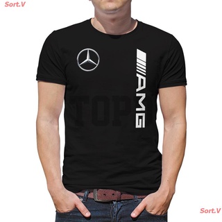 Sort.V New เสื้อยืดผ้าฝ้าย 100% พิมพ์ลาย Mercedes Benz Amg แฟชั่นผู้ชาย เสื้อยืดผ้าฝ้าย=61