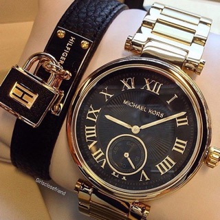 Michael Kors Skylar Gold Tone Dial Black