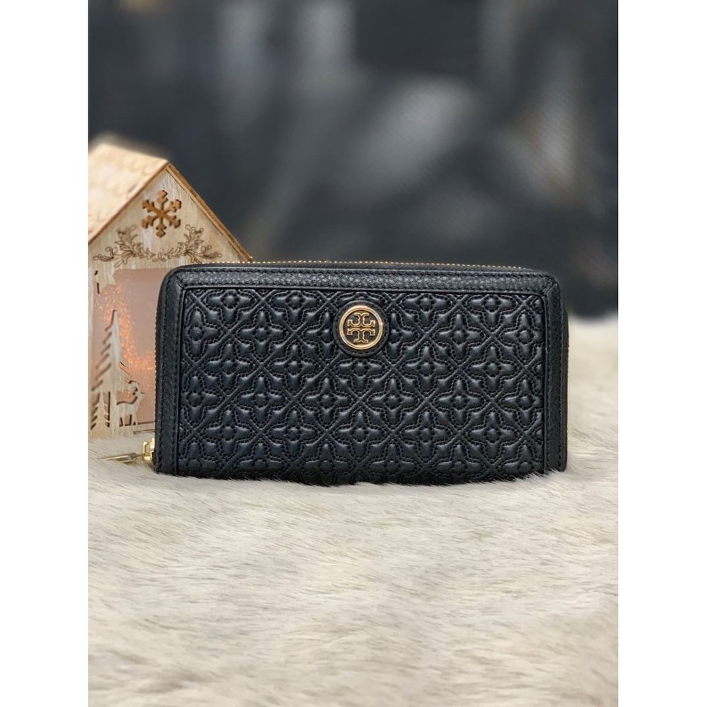 Tory Burch Bryant Zip Continental Wallet | Shopee Thailand