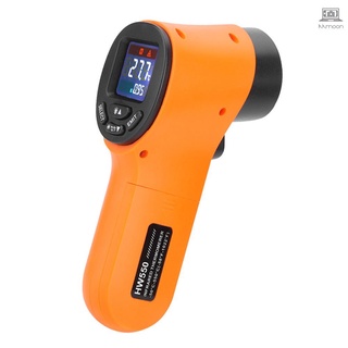 เครื่องวัดอุณหภูมิอินฟราเรด Pyrometer จอแอลซีดีเลเซอร์กลางแจ้ง -50~550 C