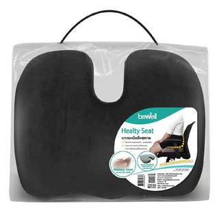 Cushion HEALTHY SEAT CUSHION BEWELL HT-001 BLACK Cushion cushion Home &amp; Furniture เบาะรองนั่ง เบาะรองนั่งเพื่อสุขภาพ BEW