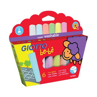 GIOTTO Be-Be Super Chalks (ชอล์คเขียนกระดานแท่งจัมโบ้) 467300