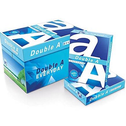 กระดาษถ่ายเอกสาร A4 70 แกรม แพ็ค 4 รีม Double A บรรจุ 500 แผ่น/1รีม จำกัดบิลละ 1 กล่อง