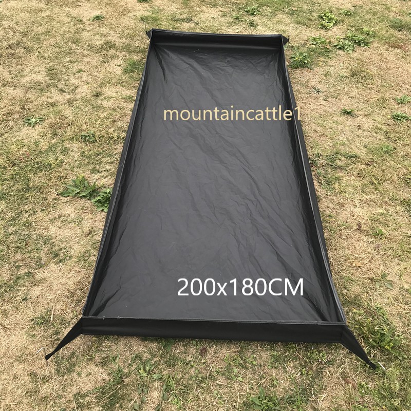 Outdoor Bathtub Ground Sheet 200x80 cm Waterproof Lightweight Hiking