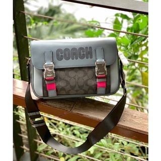 COACH TRACK CROSSBODY IN COLORBLOCK WITH COACH ((C8128)