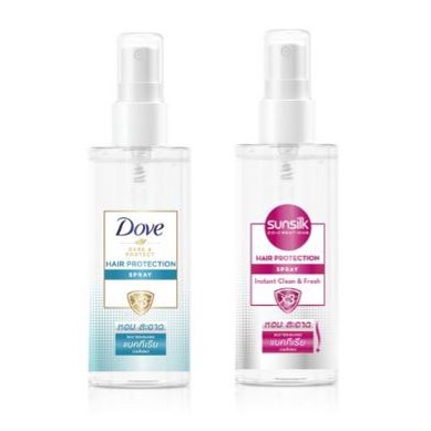 สเปรย์ทำความสะอาดเส้นผม+ลดแบคทีเรีย Dove/Sunsilk Hair Protection Spray Instant Clean and Fresh 60ml