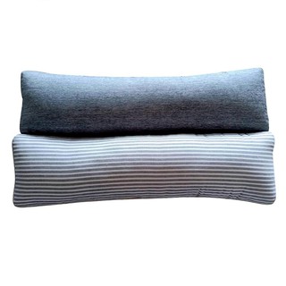 POLYESTER PILLOW HOME LIVING STYLE BIO STRIPE 7X28” GREY หมอนหนุน  STYLE BIO STRIPE 7x28 นิ้ว สีเทา หมอนหนุน หมอนหนุนและ