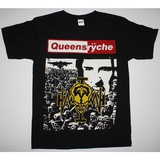 tshirtเสื้อยืดคอกลมฤดูร้อนWqds เสื้อยืดแขนสั้น พิมพ์ลาย Queensryche Mindccrime88 Progressive Metal Savatage Operation ส