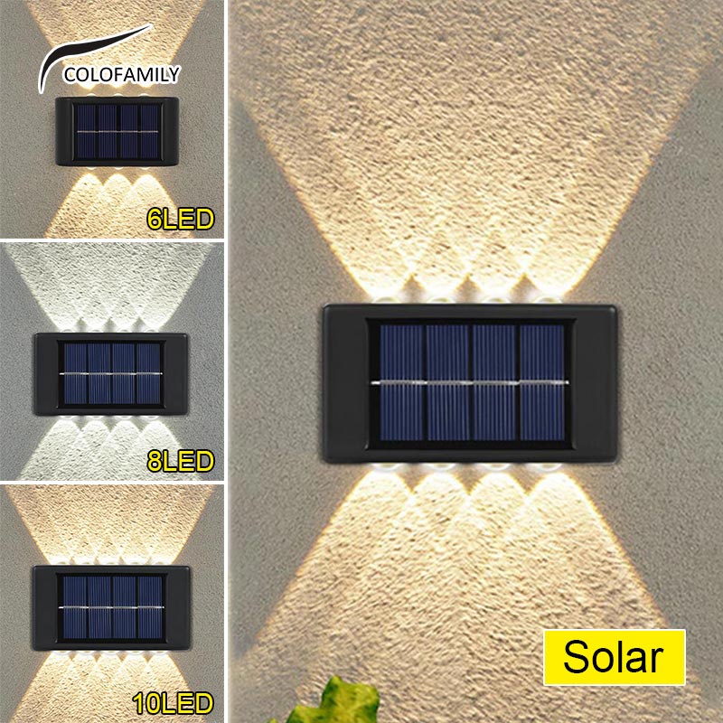 12LED ไฟโซล่าเซลล์ โคมไฟติดผนัง พลังงานแสงอาทิตย์ Solar light สำหรับกลางแจ้ง กันน้ำกันฟ้าผ่า