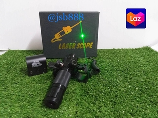 เลเซอร์ เลเซอร์ติด เลเซอร์ติด  laser scope ปรับนอก สีเขียว