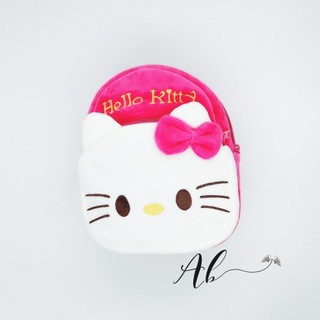 Angel Baby กระเป๋าเป้สะพายหลัง ลาย Hello Kitty 3D สีชมพู สําหรับเด็ก