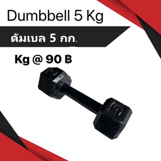 Dumbbell 5KG /ดัมเบลเหล็ก ยกน้ำหนัก 5กก.