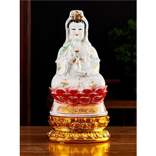 ◙Chinese Buddha Statue Lotus Seat Guanyin Resin Cushion Home Buddha Hall Worship Supplies Buddha Tools Decoration Access