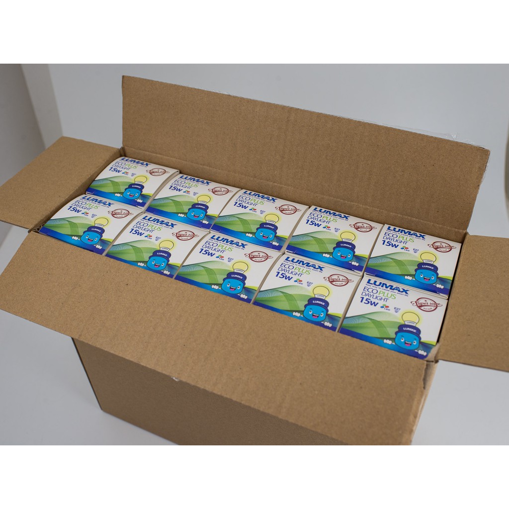 หลอดไฟ LED เกลียว E27 แสงขาว (Daylight) 15W  Lumax (ยกลัง 20 หลอด)