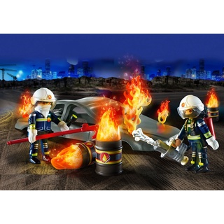 Playmobil 70907 Starter Pack Fire Drill แอ็คชั่นฟิกเกอร์ สตาร์ทเตอร์ แพ็ค ฝึกซ้อมดับเพลิง