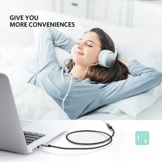 UGREEN AUX 3.5mm Male to Female Stereo Audio Extension Cable Adapter Gold Plated ยาว 1-2 เมตร
