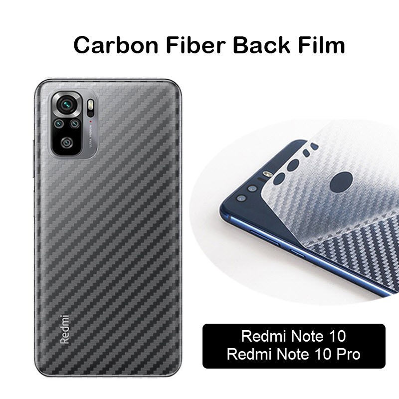 ส่งจากไทย ฟิล์ม สำหรับ Xiaomi Redmi Note10 4G/5G Redmi Note10Pro Redmi Note10S กันรอย ฟิล์มหลัง เคฟล่า