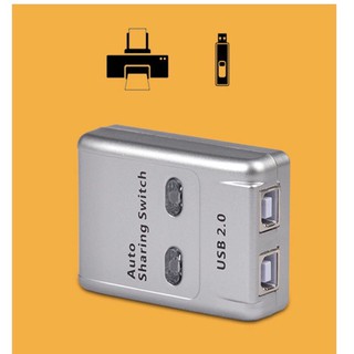 2Port USB2.0 Type-b Printer Switch Hub Switcher Sharing Box for Computer