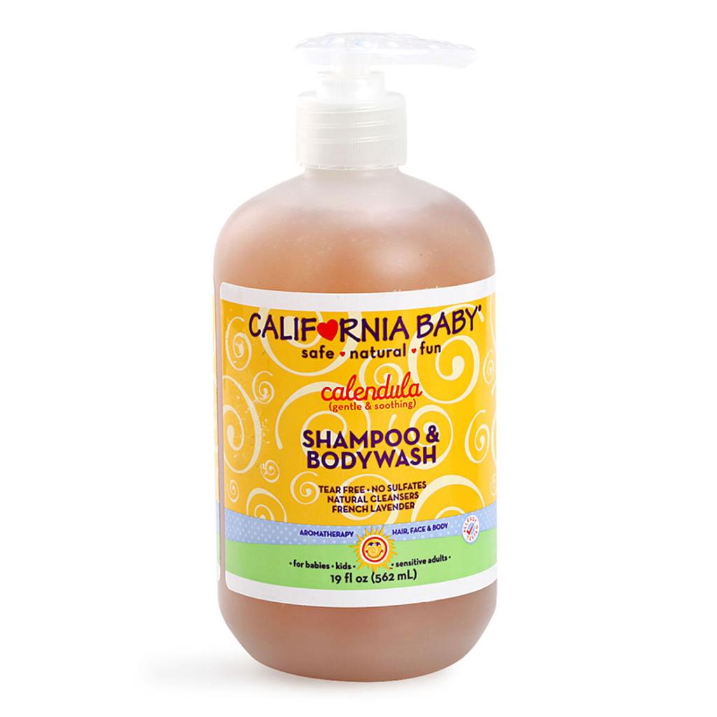 California Baby Calendula Shampoo &amp; Body Wash 562ml/ 19oz แชมพูและครีมอาบน้ำสกัดจากดาว