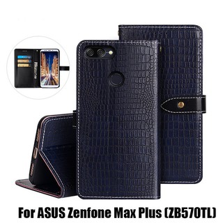 เคสสำหรับ Asus Zenfone Max Plus M 1 ZB 570 TL เคสหนัง PU